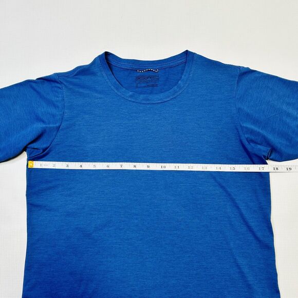 Patagonia Shirt Womens Small Blue Moisture Wicking Tee Shirt Trail Run - Picture 5 of 8